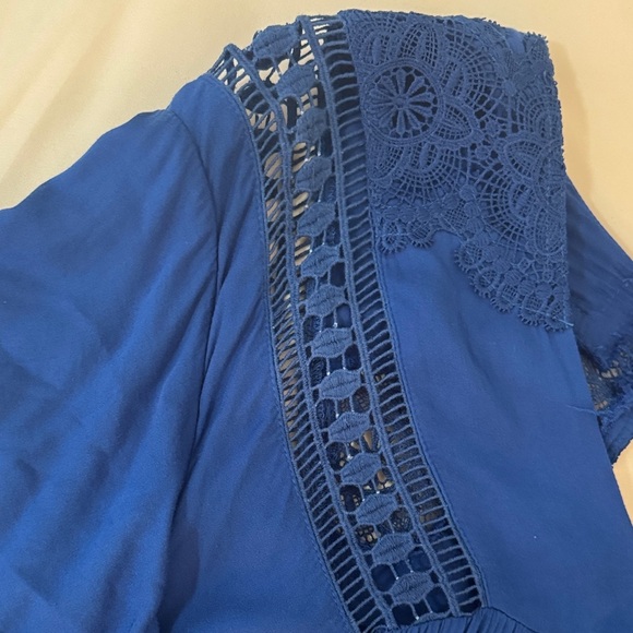 FREE PEOPLE simply extreme maxi blue dress with pockets size XS. - Picture 3 of 8